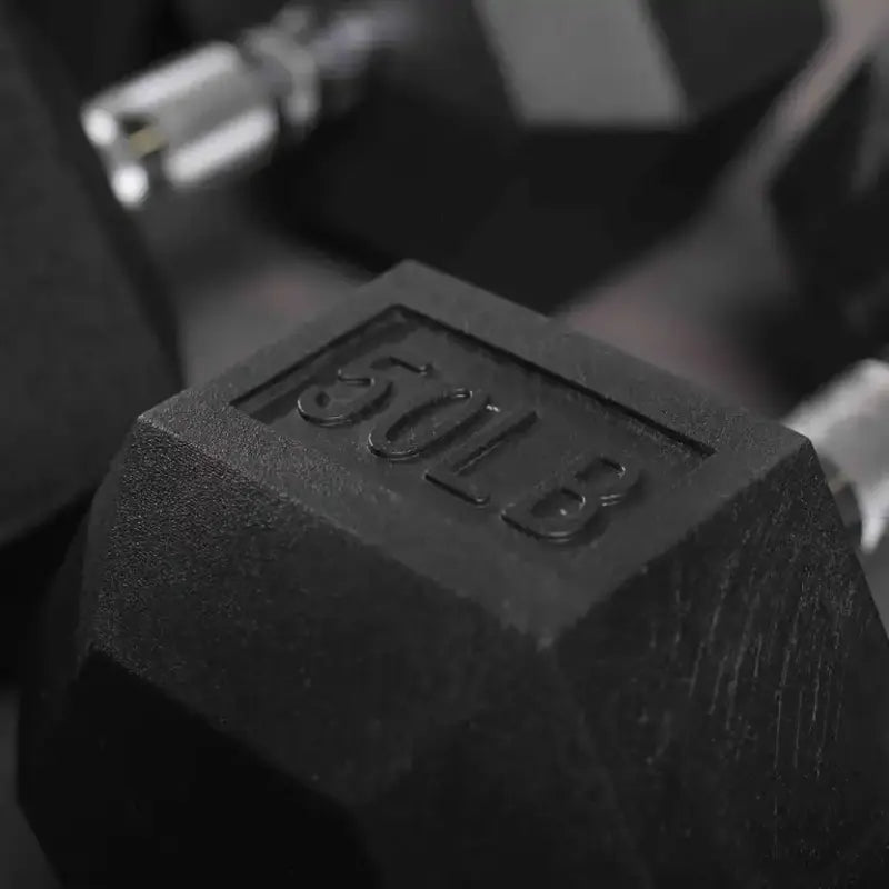 Rubber Hex Dumbbells - 5 to 100lbs (NEW)