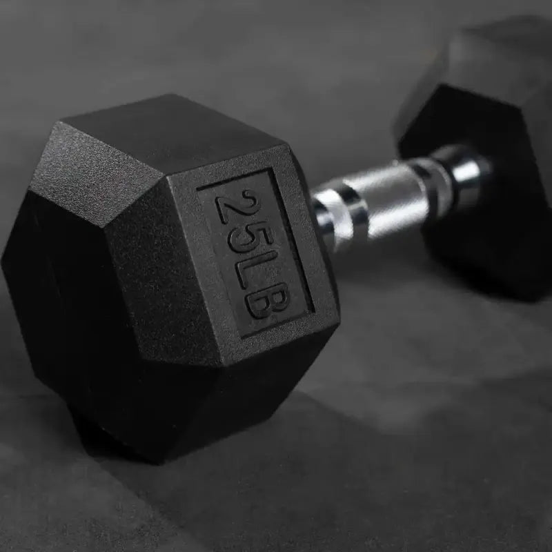 Rubber Hex Dumbbells - 5 to 100lbs (NEW)