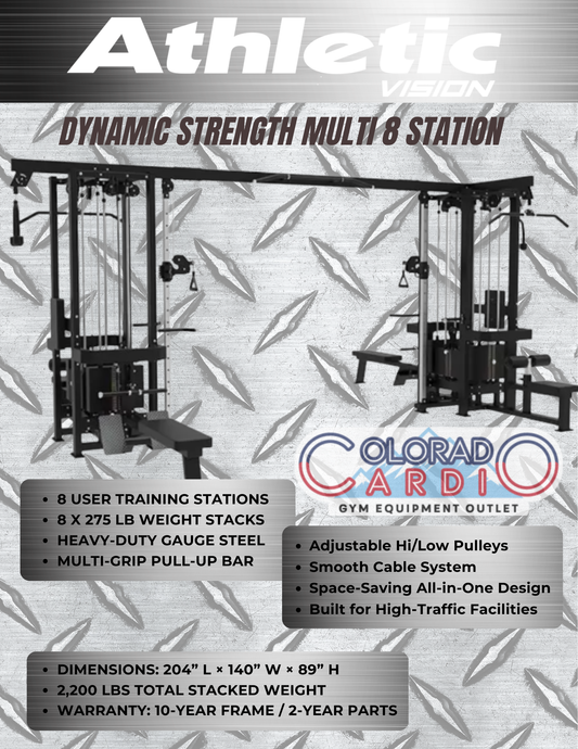 * Dynamic 8 Stack Multi Station Jungle Gym