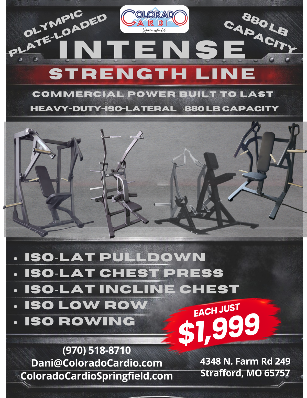 Intense Iso-Lateral Chest Press (NEW)