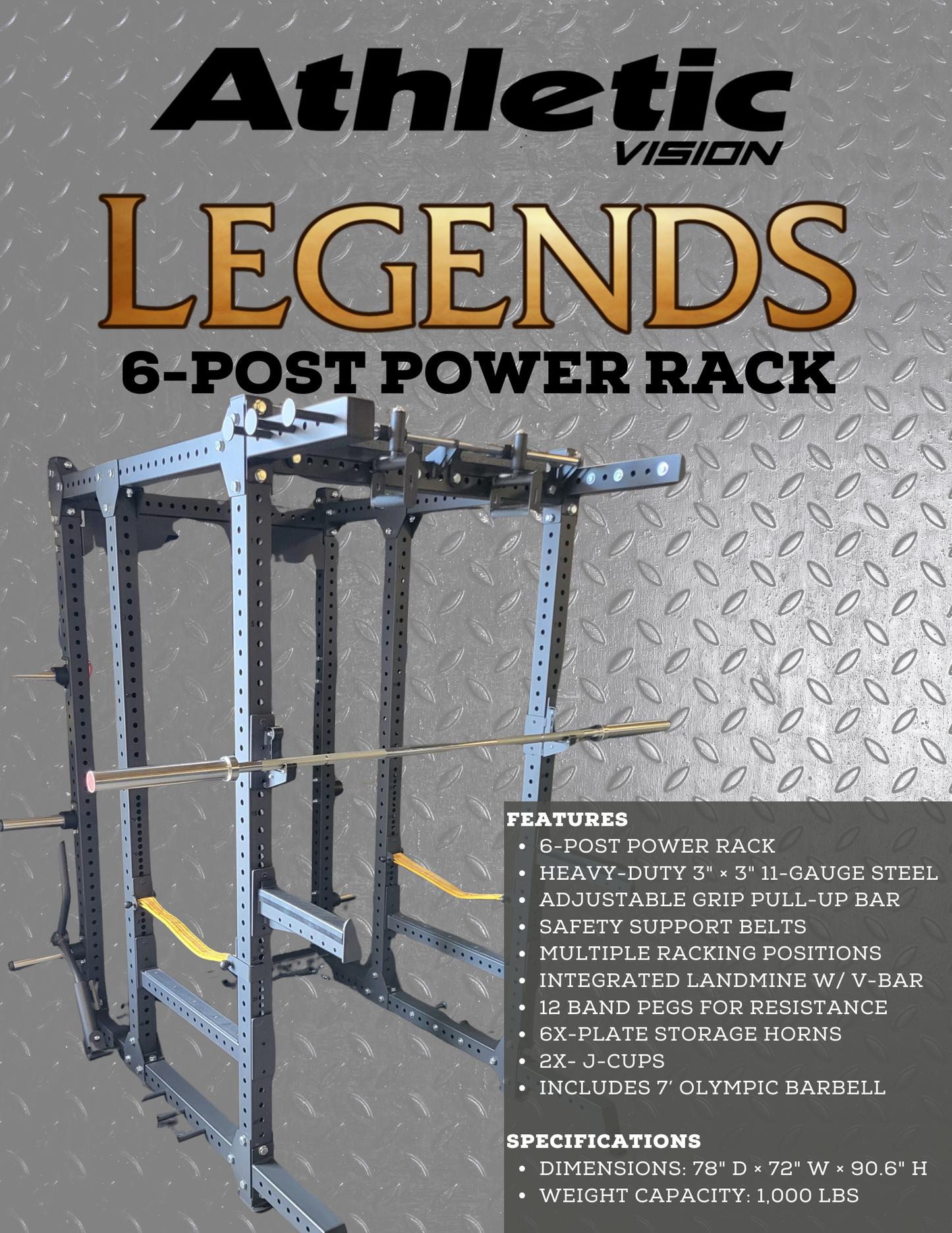 Legends Multi Squat 6-Post Power Rack